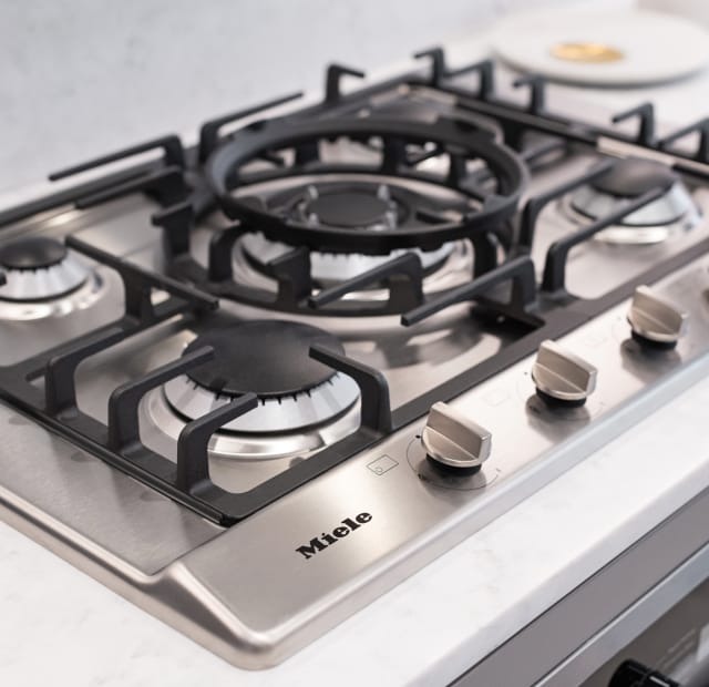 Miele convection oven and gas cooktop